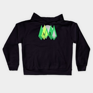 Ciclismo de Juego Geométrico de Montaña Kids Hoodie